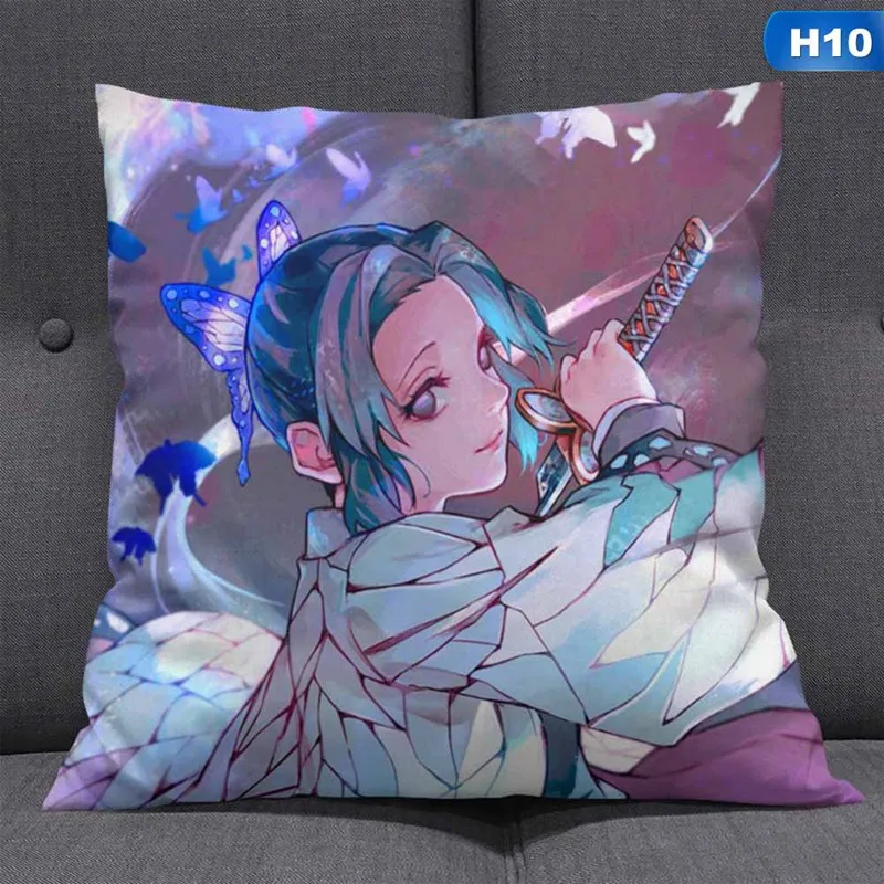 Аниме Demon Slayer: Kimetsu No Yaiba Kamado Tanjirou Dakimakura обнимающий чехол для подушки, наволочка для подушки 45x45 см