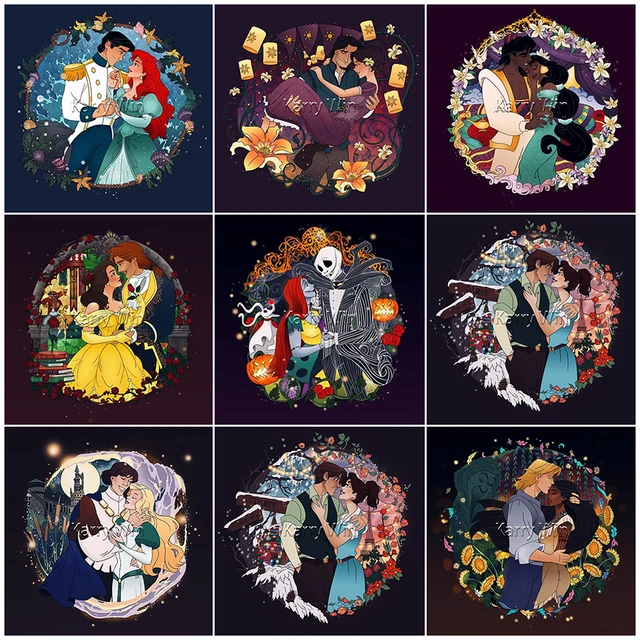 DIY Large Disney Princess (50x50cm) 5D Diamond Painting Kit Square Art  Craft