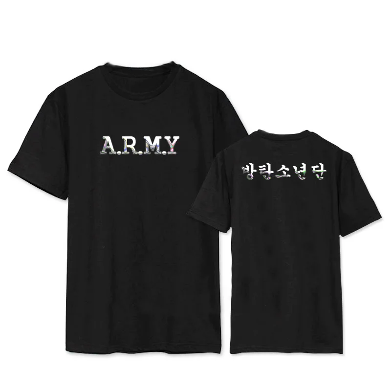 KPOP Bangtan/Серебристая футболка с короткими рукавами для мальчиков с буквенным принтом в виде карты душ персонажа Jimin JIN SUGA J-HOPE JUNG KOOK LJJ732