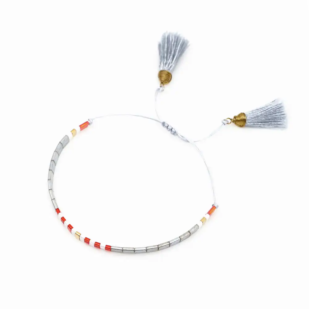 Go2boho браслет для женщин MIYUKI Tila бусины браслеты Pulseira Mujer Moda кисточкой ювелирные изделия богемный Летний Пляжный Бохо ручной работы