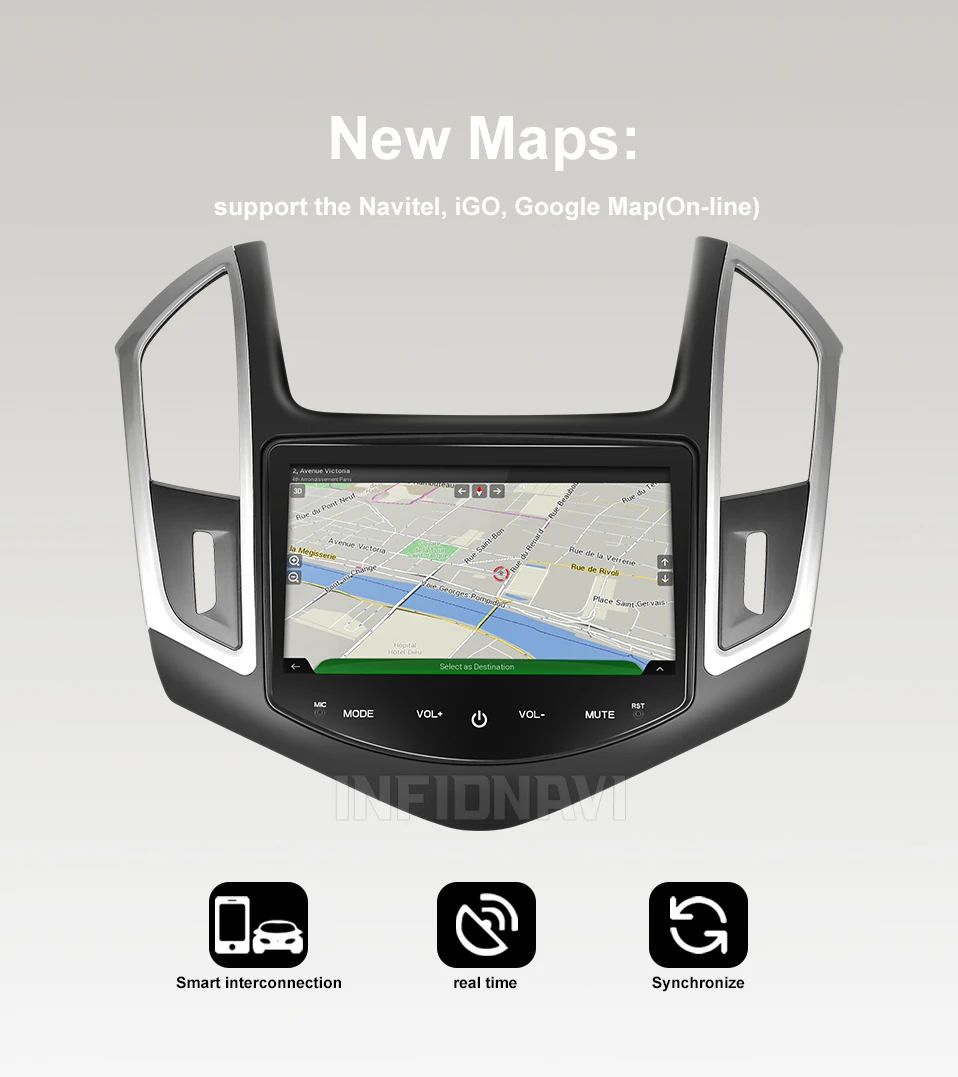 4G ram android 9,0 автомобильный dvd для Chevrolet Cruze 2013 gps навигация Радио Видео Стерео Мультимедиа Плеер ips экран