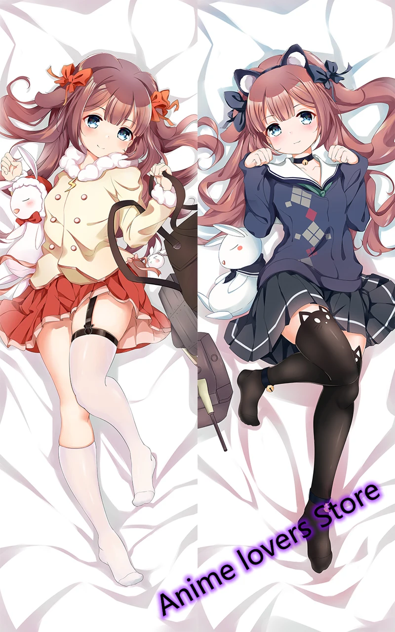 Подушка для тела Dakimakura с двусторонним принтом в стиле аниме Азур Лейн кийонами