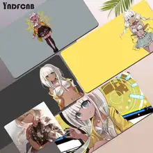 Tamanho pequeno do mousepad da borracha do retalho do jogador fresco de angie yonaga danganronpa para a esteira pequena do deak do teclado da almofada do rato de mousepad