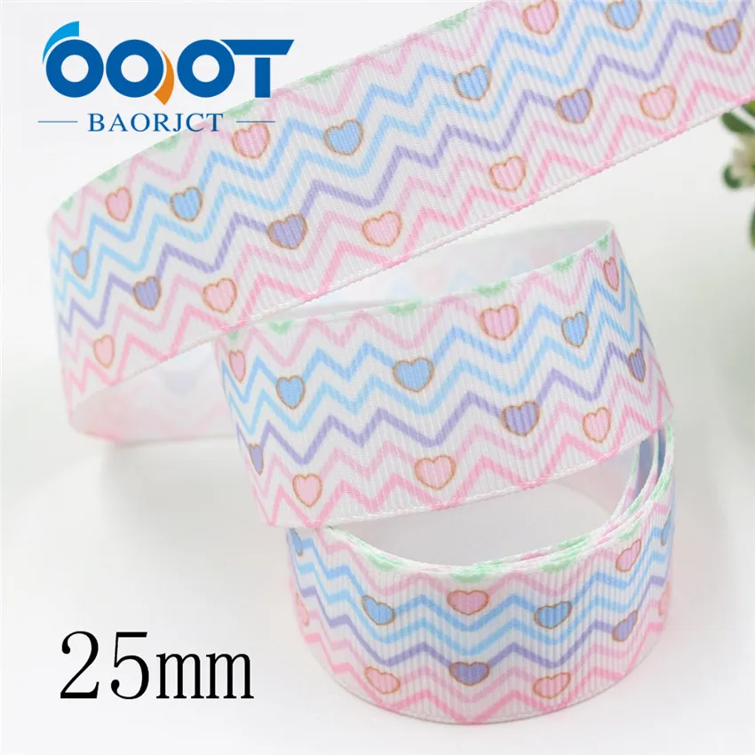 OOOT BAORJCT I-191007-2394, 38 мм, 10 ярдов любовь термотрансферные печатные корсажные ленты, Свадебная вечеринка украшения DIY материалы - Цвет: I-191007-2394