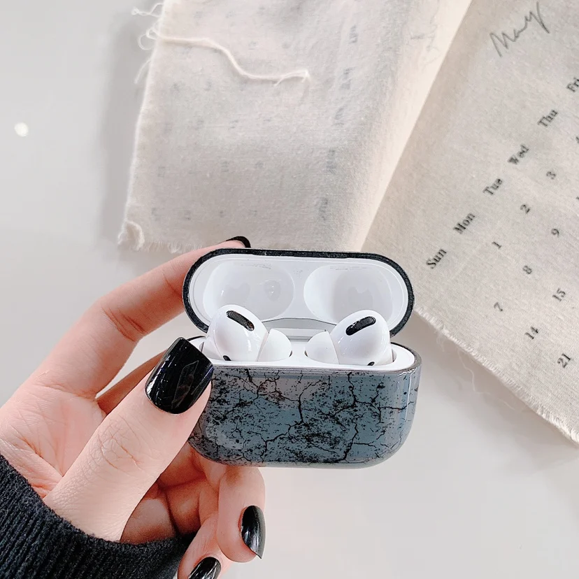 Роскошный Мраморный жесткий чехол из поликарбоната для Apple AirPods Pro Чехол для наушников чехол для Airpods 3 pro Чехол для беспроводной bluetooth-гарнитуры чехол
