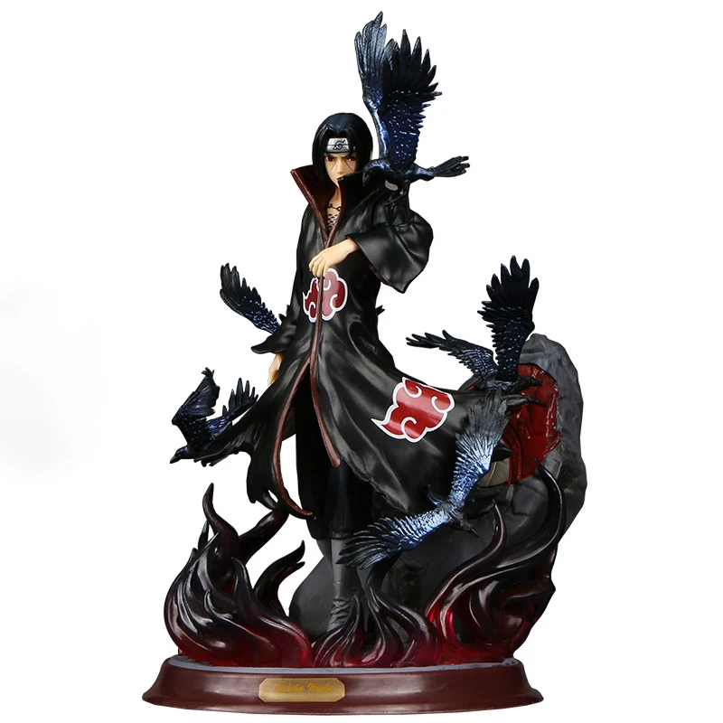 29cm Akatsuki Uchiha Itachi Crow Statue Anime Figure Action Japanese Hot Toys For Boys Super Goods Big Size Collectible Figurine Action Toy Figures Aliexpress