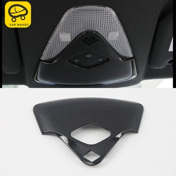 

CARMANGO for Toyota C-HR 2018-2020 Auto Car Styling Front Reading Light Frame Trim Stickers Covers Chrome Interior Accessories