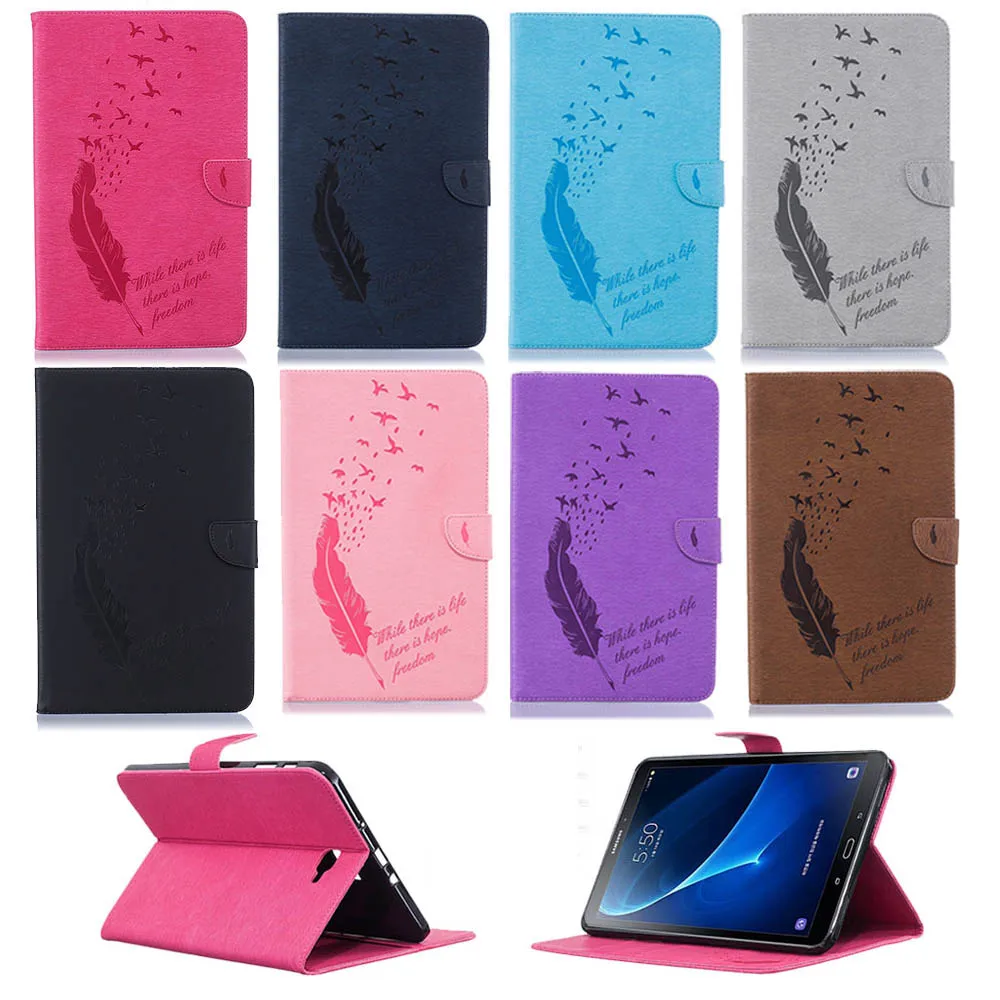 С принтом из искусственной кожи с откидывающейся крышкой для Samsung Galaxy Tab A 10,1 дюймов T580 T585 SM-T580 SM-T585 ударопрочный защитный чехол для планшета
