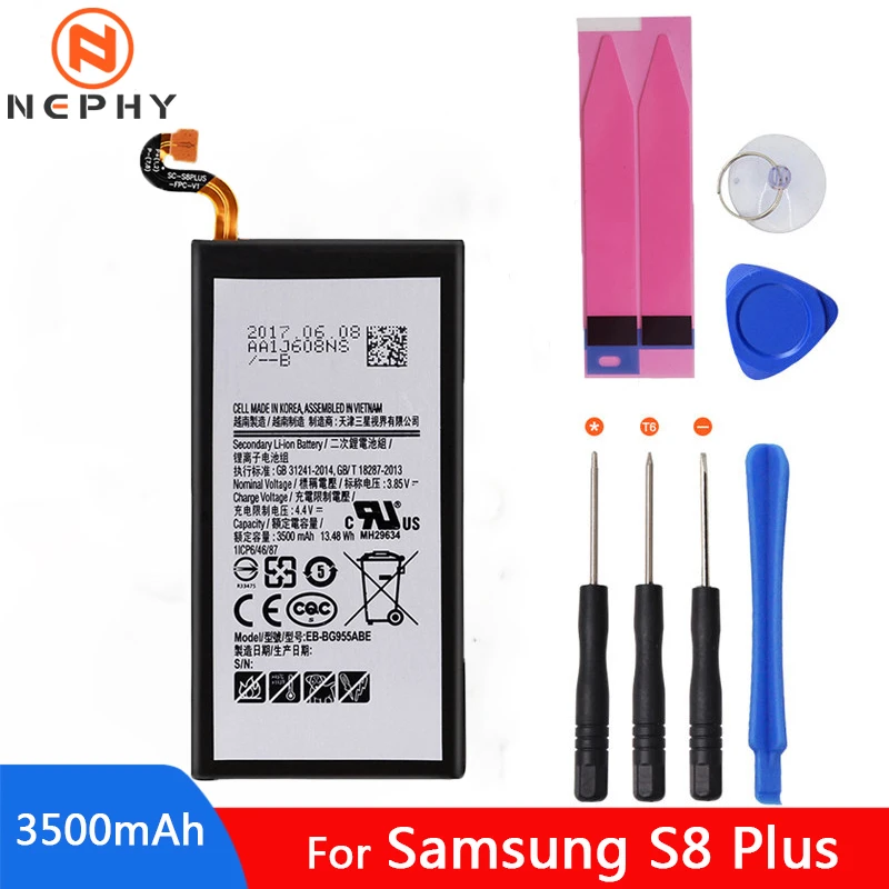 Батарея для Samsung Galaxy S8 плюс S8Plus EB-BG955ABE для замены батарей SM-955F G9550 G955 мобильный телефонная батарея инструменты