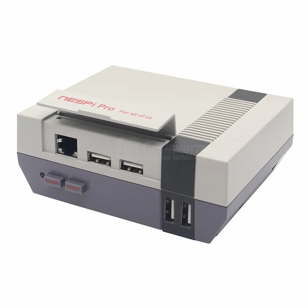 Чехол NESPi Pro с RTC Raspberry Pi 3 B+ NES FS корпус с вентилятором и радиаторами для Raspberry Pi 3 Model B+/3B