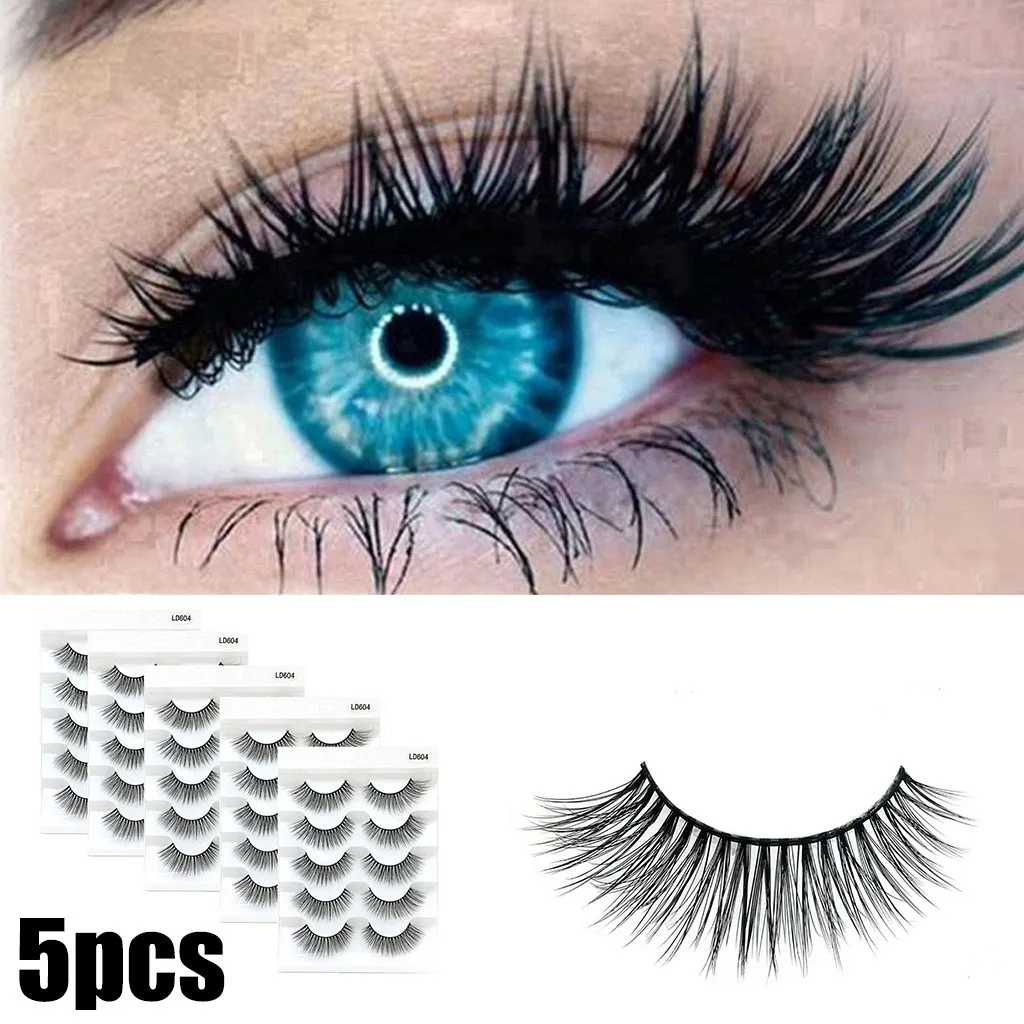 5 шт. ресницы для макияжа maquiagem lashes maquillaje make up maquillage faux cils накладные ресницы для волос Z4