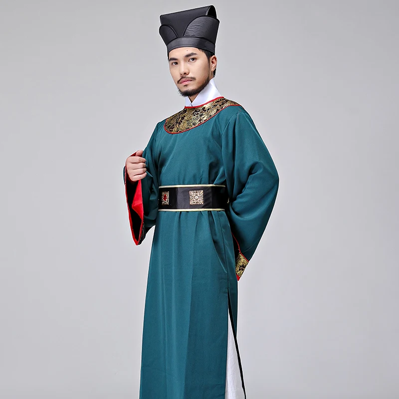 Маскарадный китайский традиционный костюм Мужская одежда халат Восточная