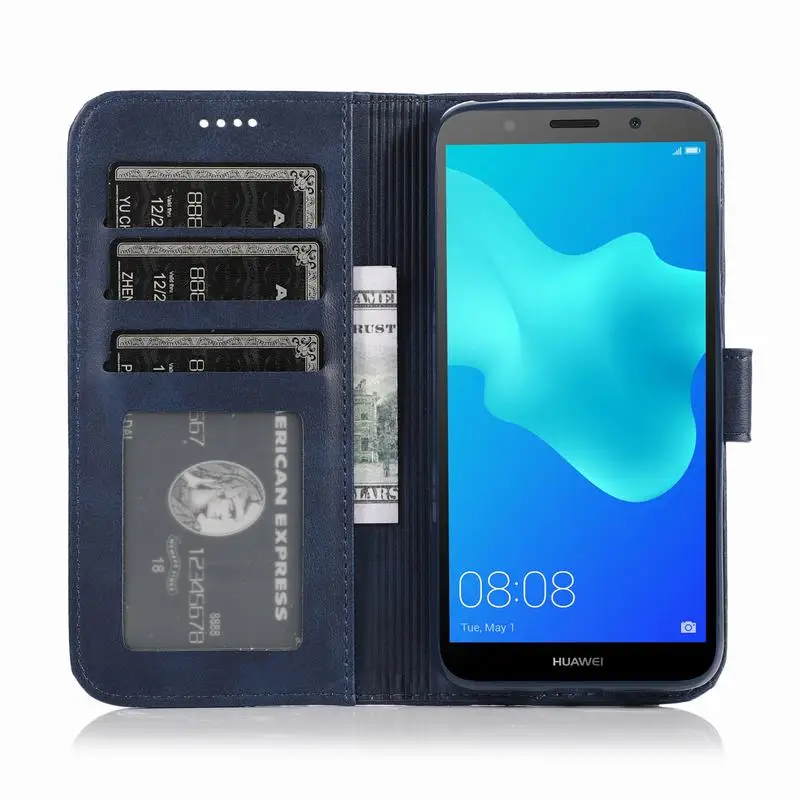 Для huawei Y5 чехол на Honor 7S 8S чехлы-бумажники роскошный винтажный Магнит флип-мешки кожаные для телефона для huawei Y5 Coque