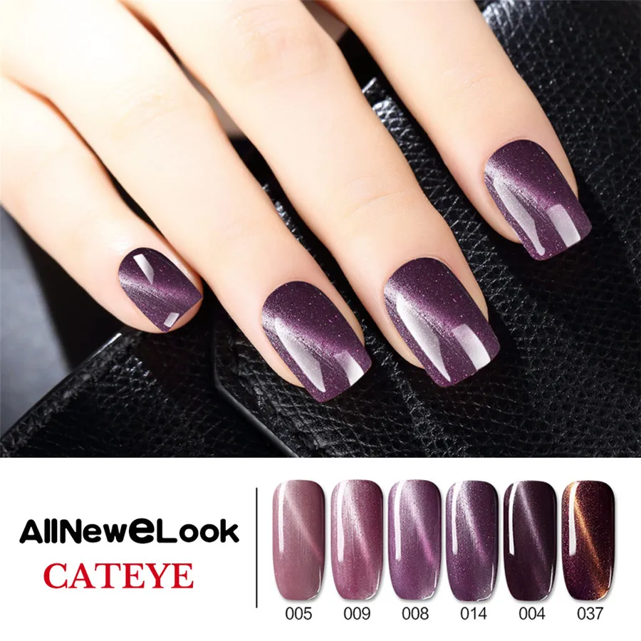 Allnewelook Cateye 3D УФ Гель лак 8 мл неоновый для ногтей 48 цветов эффект лака отмачиваемый