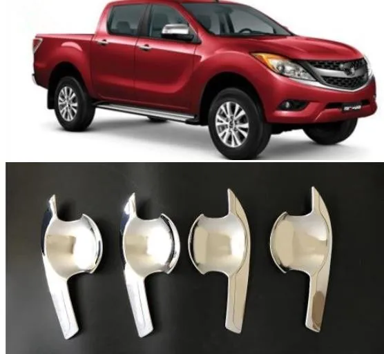 ABS Хромированная Накладка для Mazda аксессуары Дверная ручка Вставка чаша Bt50 2012 2017