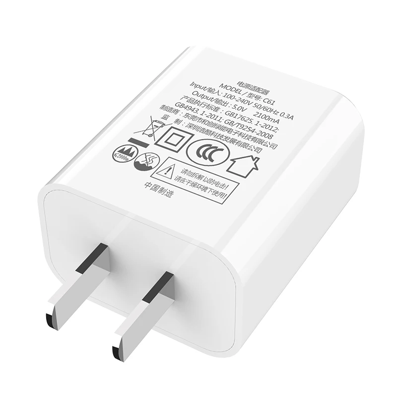 HOCO C61 21 шт./лот 5 в 2.1A USB зарядное устройство для iPhone 11 Xs Max US Plug настенное зарядное устройство адаптер для samsung Xiaomi huawei