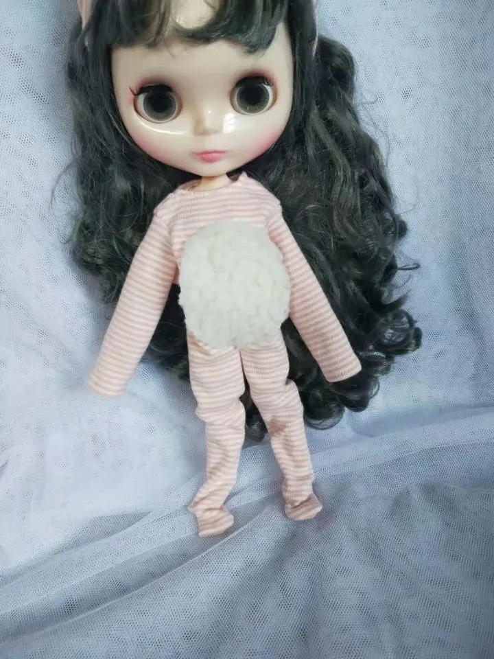 2 шт./компл. кукла [Hairhand+ пижамы] Blyth спортивный костюм Blyth Hairhand Одежда для кукол(Fit blyth, озон, pullip, Licca, 1/6 кукла
