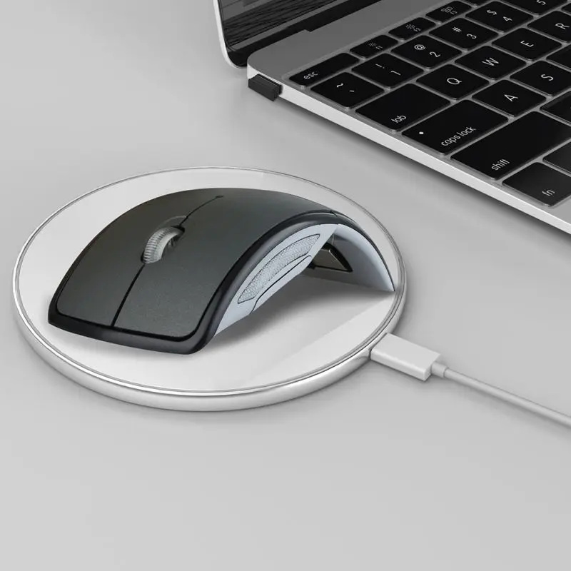 

2.4ghz wireless office optical mouse, folding mouse, game built-in energy-saving system