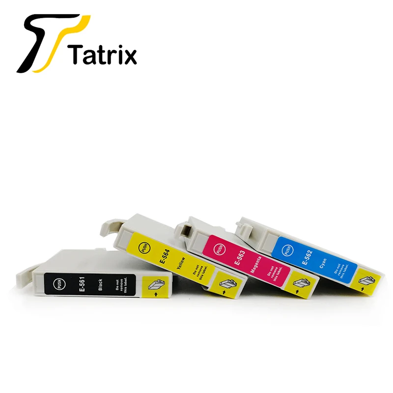 Tatrix для Epson 4PK T0561-T0564 чернильный картридж для Epson Stylus Photo RX430, R250, RX530 и др