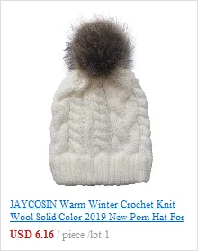 JAYCOSIN, женская зимняя шапка, акрил, искусственный мех, Вязанная, модная, зимняя, теплая, шапочка, шапки, регулируемый капюшон, мягкая, вязанная крючком, повседневная шапка для улицы