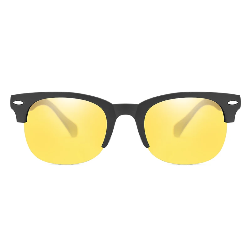 Polarized Sunglasses Men's Half Frame Round Sunglasses Women's Driving Goggles UV400
