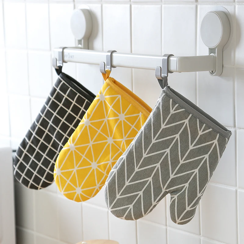 Хлопчатобумажная перчатка для духовки термостойкая варежка кухонная кухня