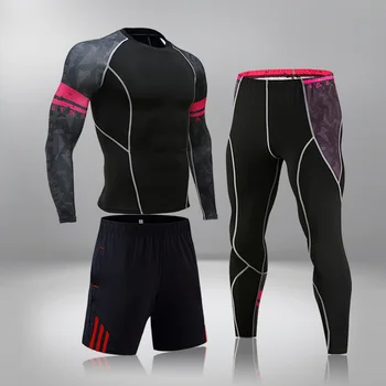 

Men Thermal Long Johns Thermal Underwear Clothing MMA Compression Sportswear Underwear Jogging Thermotransfer For Clothes