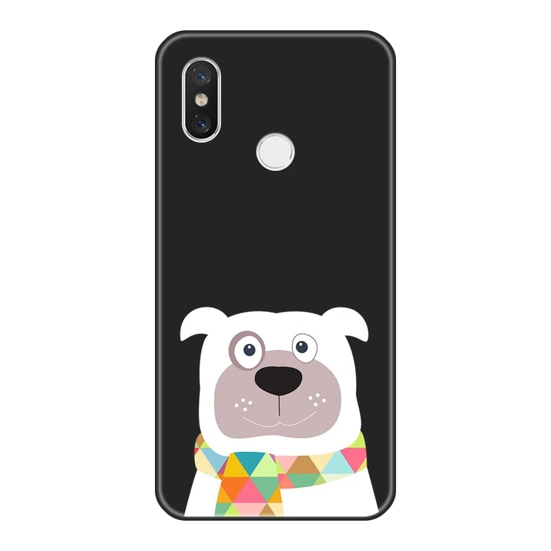 Задняя крышка для Xiaomi Mi A1 A2 8 SE Lite силиконовый мягкий чехол телефона с