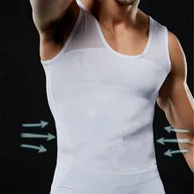 Контроль груди Мужская корректирующая Футболка мужская гинекомастия корректирующий пояс корректирующий корсет утягивающее бельё без рукавов черные белые майки