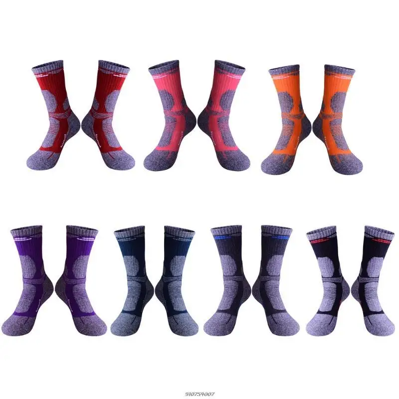 Утолщенные теплые носки для улицы мужские и женские зимние кемпинга лыжного