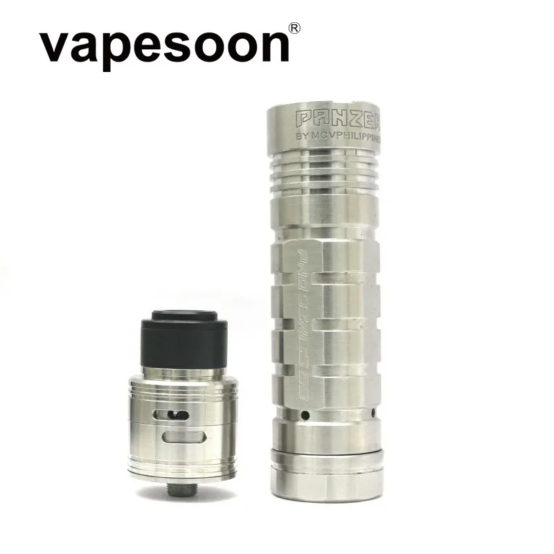 Новое поступление Регулируемый PANZER Vape комплект 510 механический мод с Panzer RDA атомайзер Fit 18650