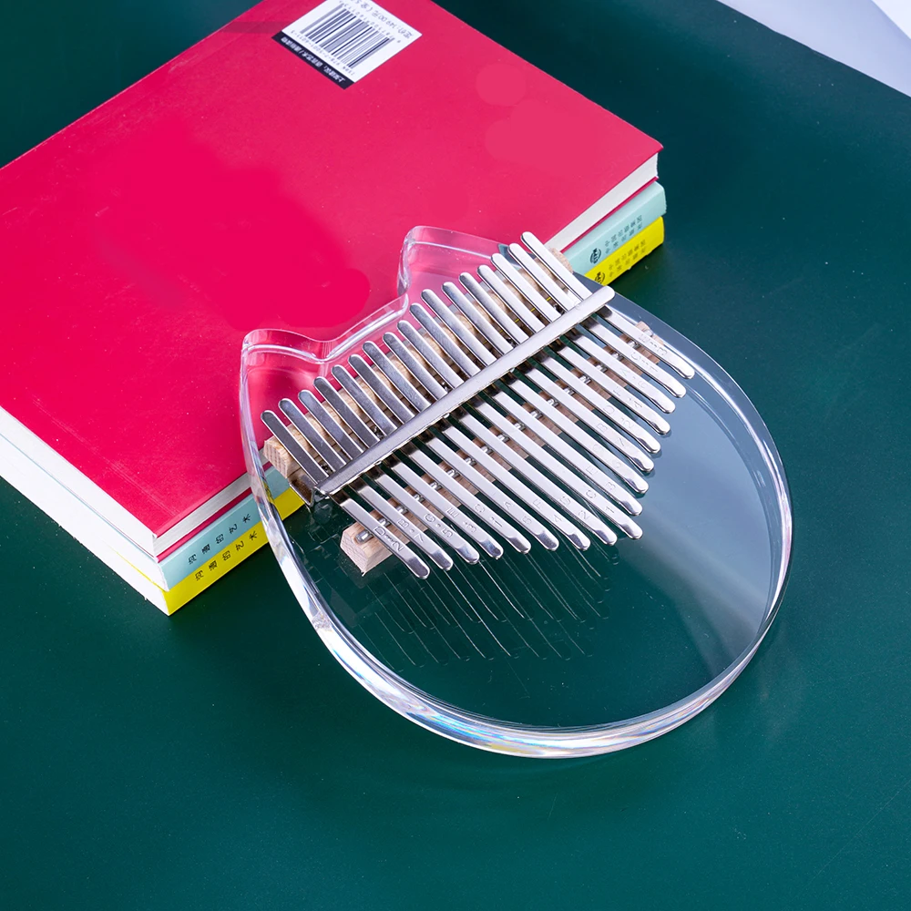 Калимба 17 клавишный прозрачный акриловый чехол для пианино с сумкой переноски