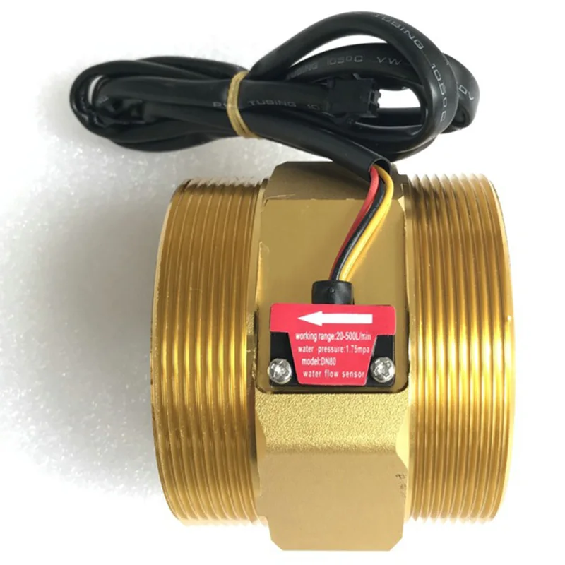 US211M Lite DN80 20-500L/Min Digital Flow Meter 5V Flow Reader Compatible with All Our Hall Effect Water Flow Sensor With
