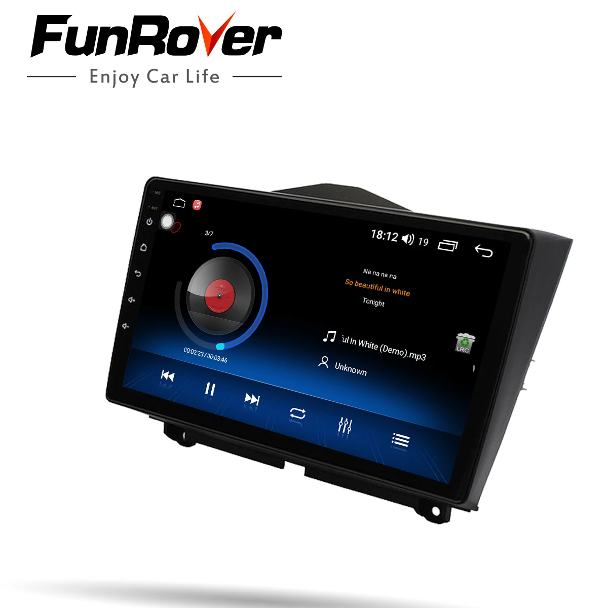Funrover для LADA Granta android 9,0 автомобильный Радио мультимедийный плеер Авторадио Навигация gps 2 din 2.5D ips без dvd 9 дюймов