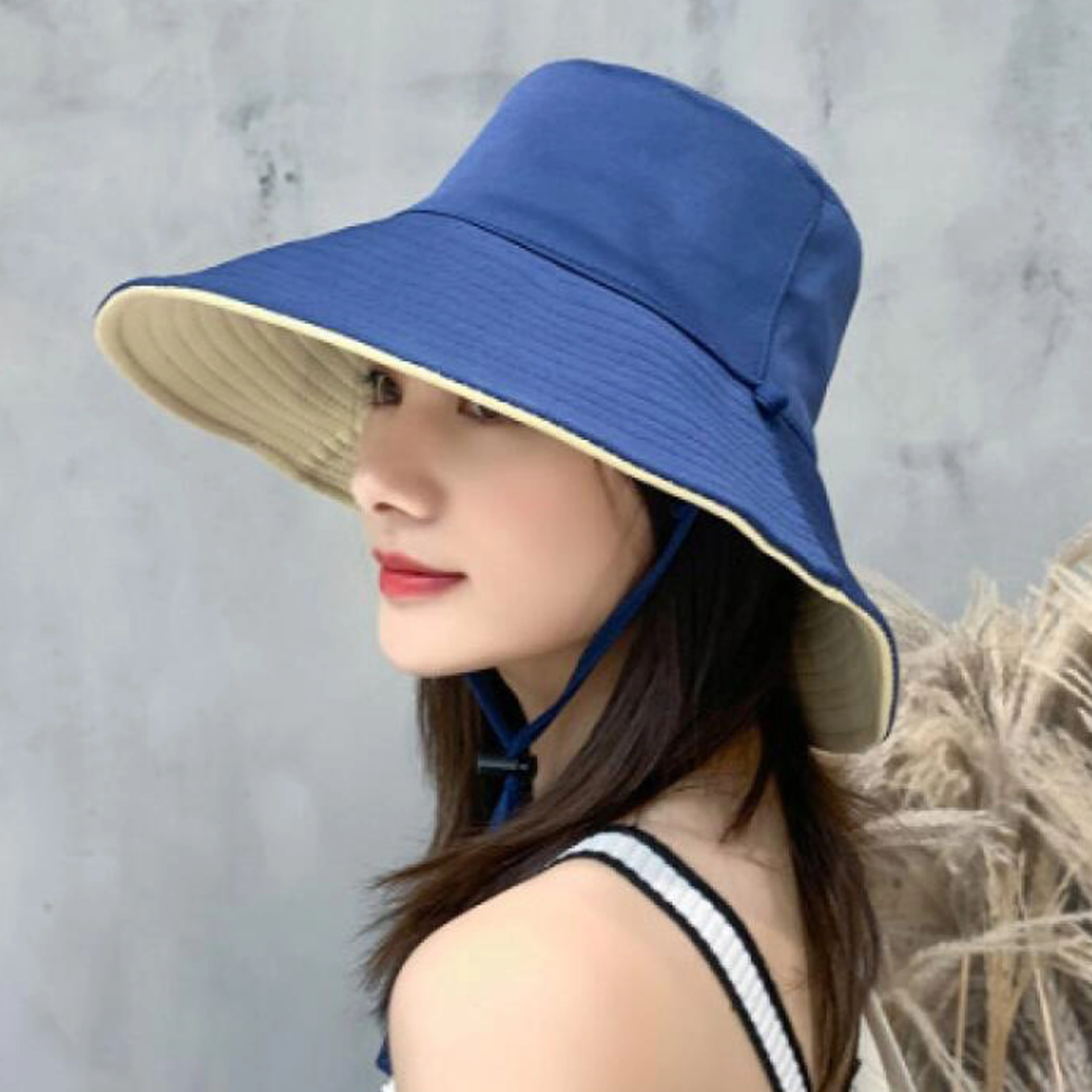 Панама женская складная с широкими полями и защитой от УФ-лучей | Аксессуары для