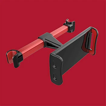 

Car Rear Back Rotating Aluminum Alloy Phone Holders Cellphone Tablet Stands Soft Silicone Rack