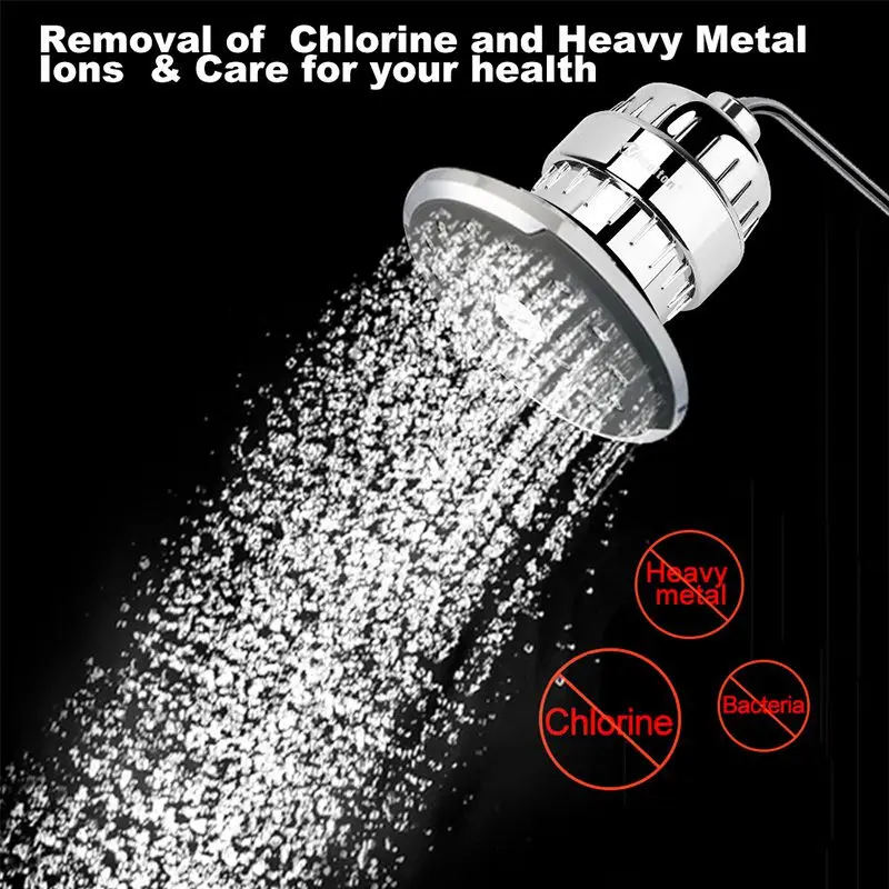 In-line bathroom Shower Filter bathing water filter purifier water treatment Health softener Chlorine Removal