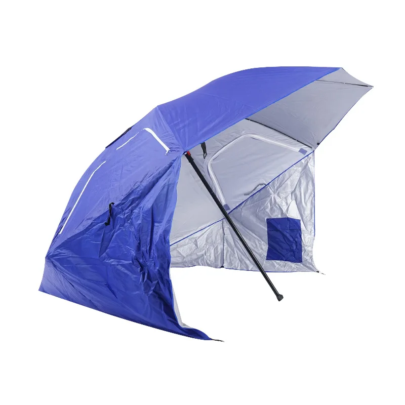 

High quality Outdoor large awning umbrellas plug fishing beach camping tent windproof canopy pop up ultralight Sunshade