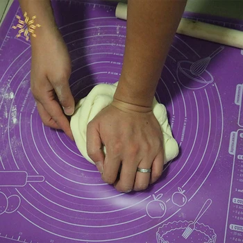 

Silicone Kneading Dough Mat With Scale Non-Stick Kitchen Baking Cake Tool Cake Board High Temperature Rolling Dough Pad K802