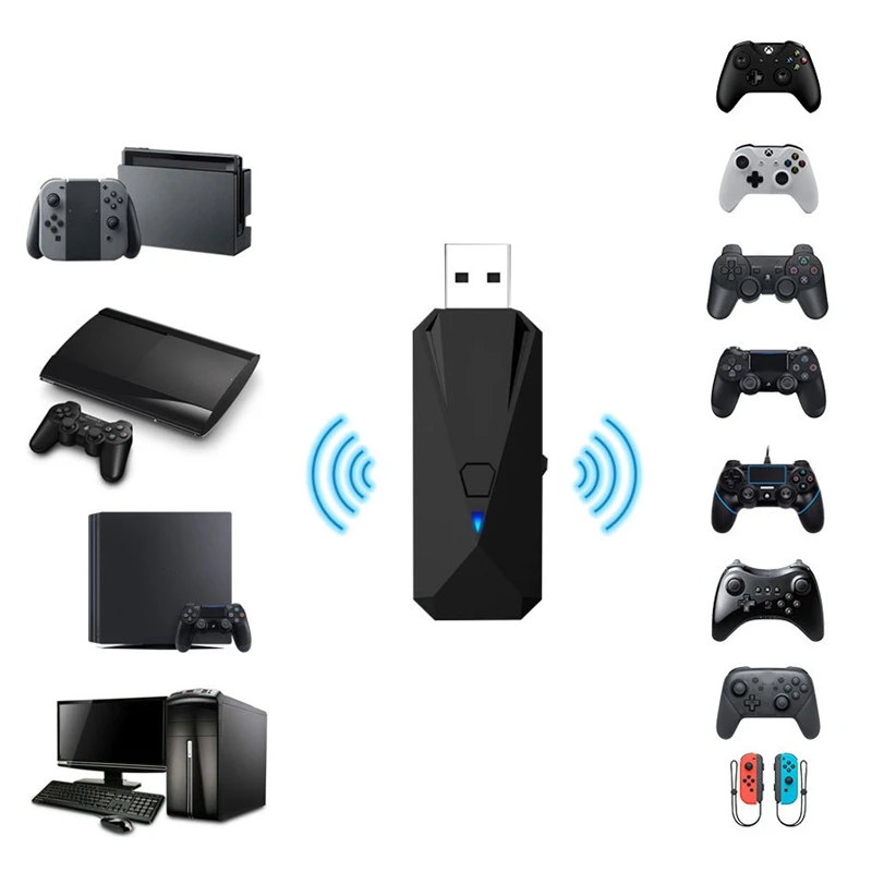 Беспроводной bluetooth-контроллер адаптер-конвертер для nintendo Switch/PC/PS3/PS4/xbox/игровой контроллер