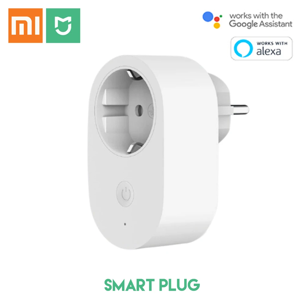 Ceny Oryginalny Xiaomi Mijia inteligentne gniazdo pilot wifi sterowania ue wtyczka wyłącznik czasowy współpracuje z asystent google Alexa