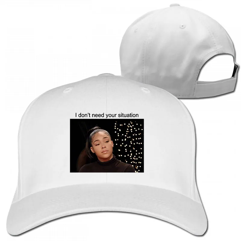 Мне не нужна ваша ситуация, Jordyn Woods интервью, бейсбольная кепка в стиле табрии майоров, для мужчин и женщин, кепки для водителя грузовика, Регулируемая Кепка - Цвет: 1-White
