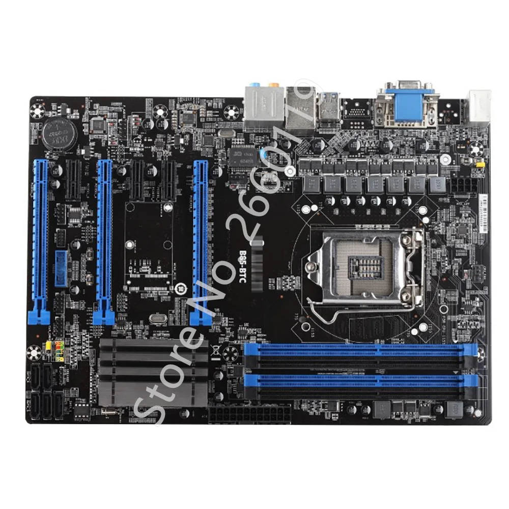 Máquina de Mineração Placa-mãe para B85-btc Teste Perfeito 6pci-e B85 Lga 1150 Ddr3 1 Cheap Placas-mães
