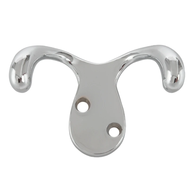 

Bright chrome Interior Decor Double Prong Robe Hook