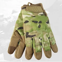 Камуфляжные армейские тактические охотничьи перчатки с сенсорным экраном мотоциклетные велосипедные перчатки полный палец военные походные велосипедные перчатки