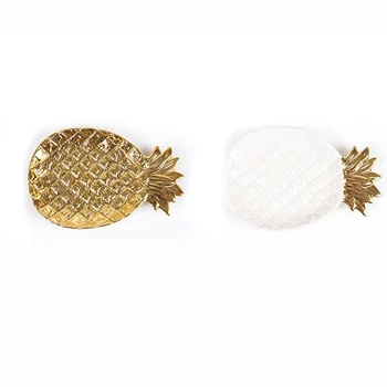

Pineapple Ceramic Storage Tray Jewelry Dry Fruit Plate Home Decoration