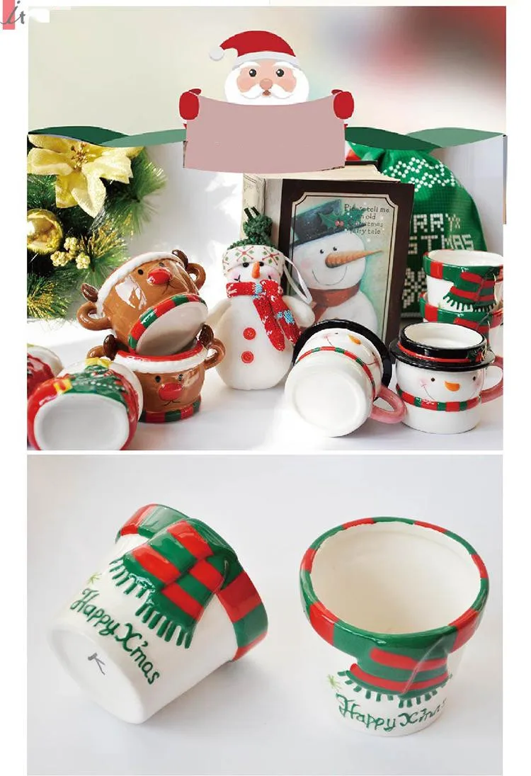 1 шт. Рождественский подарок керамическая креативная кружка чайная чашка посуда для напитков подарок для друга