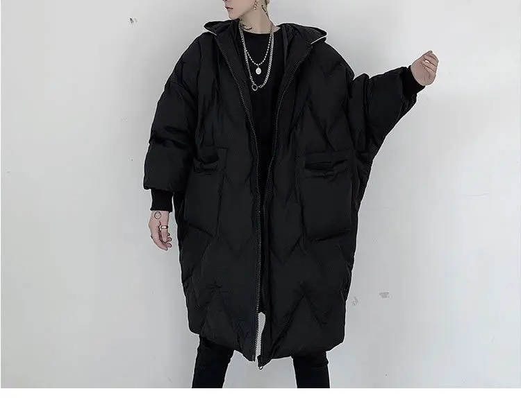 Women Black White Parkas Fashion New Full Sleeve Elegant Small Fresh Pocket Plus Size Minority Casual Coat Top DMY2023