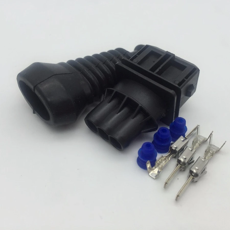 10 компл./лот Tyco/Amp 3 Pin/Way младшая модель таймера включения(JPT) карта сенсор разъем корпус автомобильный разъем с резиновой загрузкой 1-962581-1
