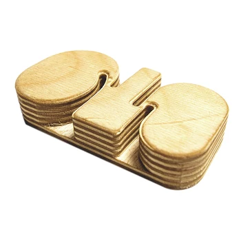 

4 in 1 Bracelet Bending Jig Tool Includes Four Sizes Handmade Wooden Tool for Bending Metal Stamping Blank Bracelets